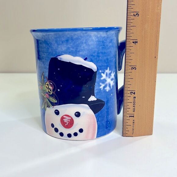 Certified International Snowman Mug Coffee Cup Hot Tea, Art by Barb Tourtillotte - Picture 5 of 9